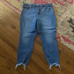 Loft Curvy High Waist Skinny Jeans size 34/18